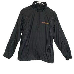 Nike Golf Dri Fit Windbreaker Small Mountain Dew Kickstart Jacket Black 1/4 Zip